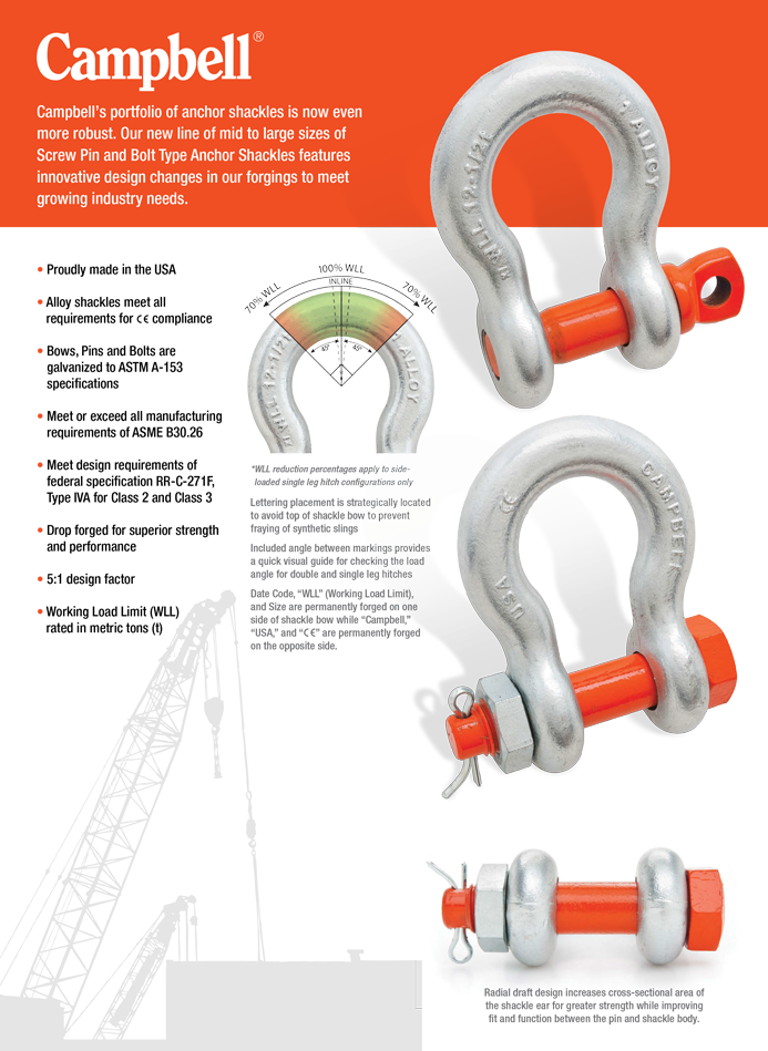 Campbell Alloy Anchor Shackles Campbell